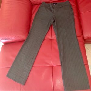 Gray pinstripe dress pants